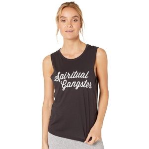 Spiritual Gangster Script Logo Muscle Tank M